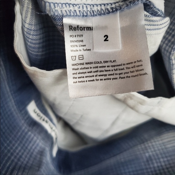 Reformation Bristol Pant in Ghost size 2 - Picture 6 of 6